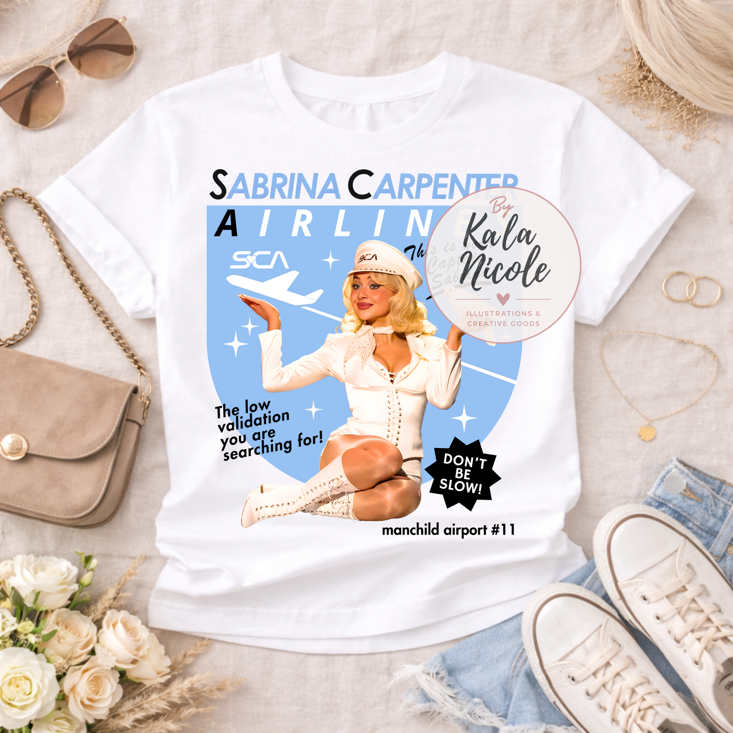 SCA Airlines PNG | Retro Airline Poster Fan Merch
