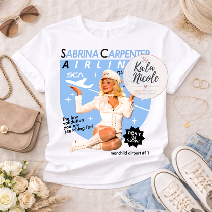 SCA Airlines PNG | Retro Airline Poster Fan Merch