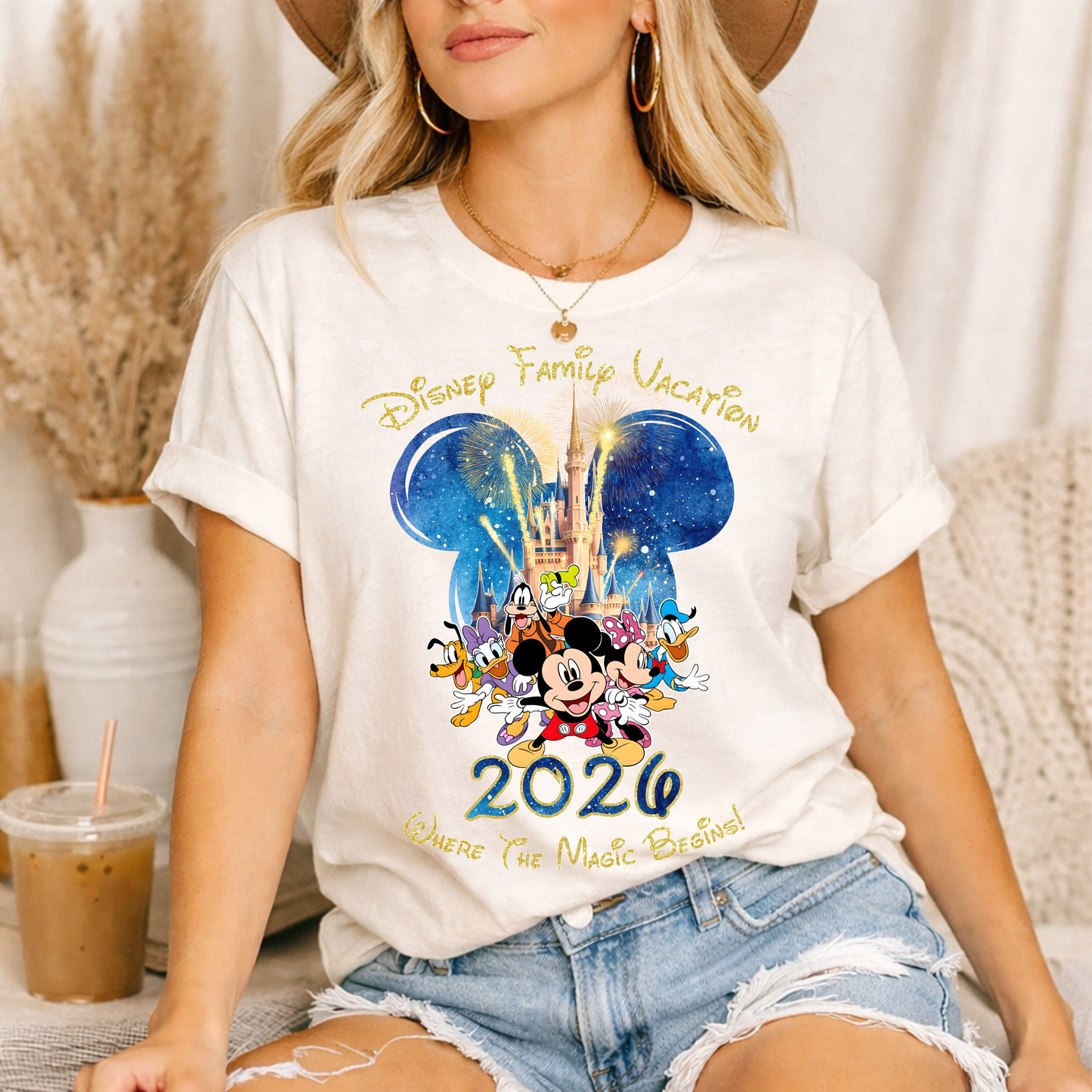 2026 Disney Family Vacation PNG | Mickey Mouse & Friends