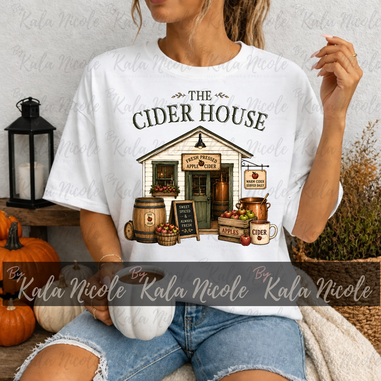The Cider House PNG | Trendy Fall PNG | Vintage Country Fall Clipart (Digital Download)
