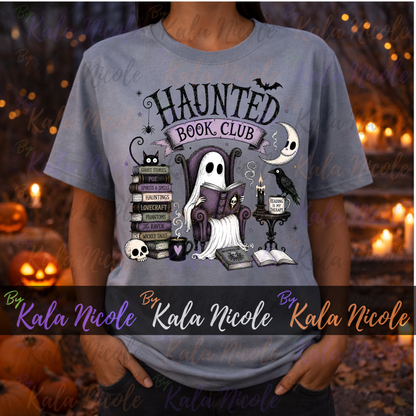 Haunted Book Club PNG | Trendy Halloween PNG | Fall PNG | Cute Ghost Clipart (Digital Download)