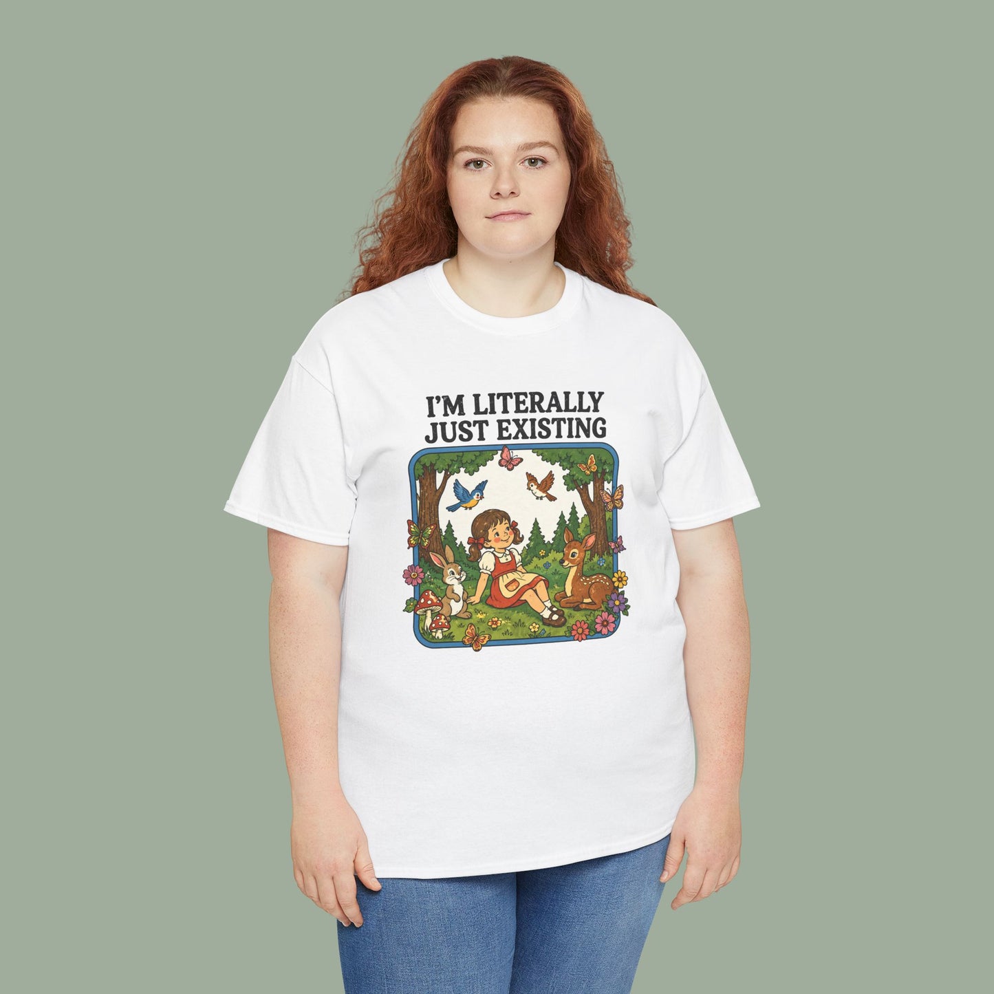 I'm Literally Just Existing Tee — Vintage Nature Graphic T-Shirt