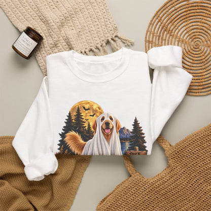 Golden Retriever Ghost Halloween Sweatshirt