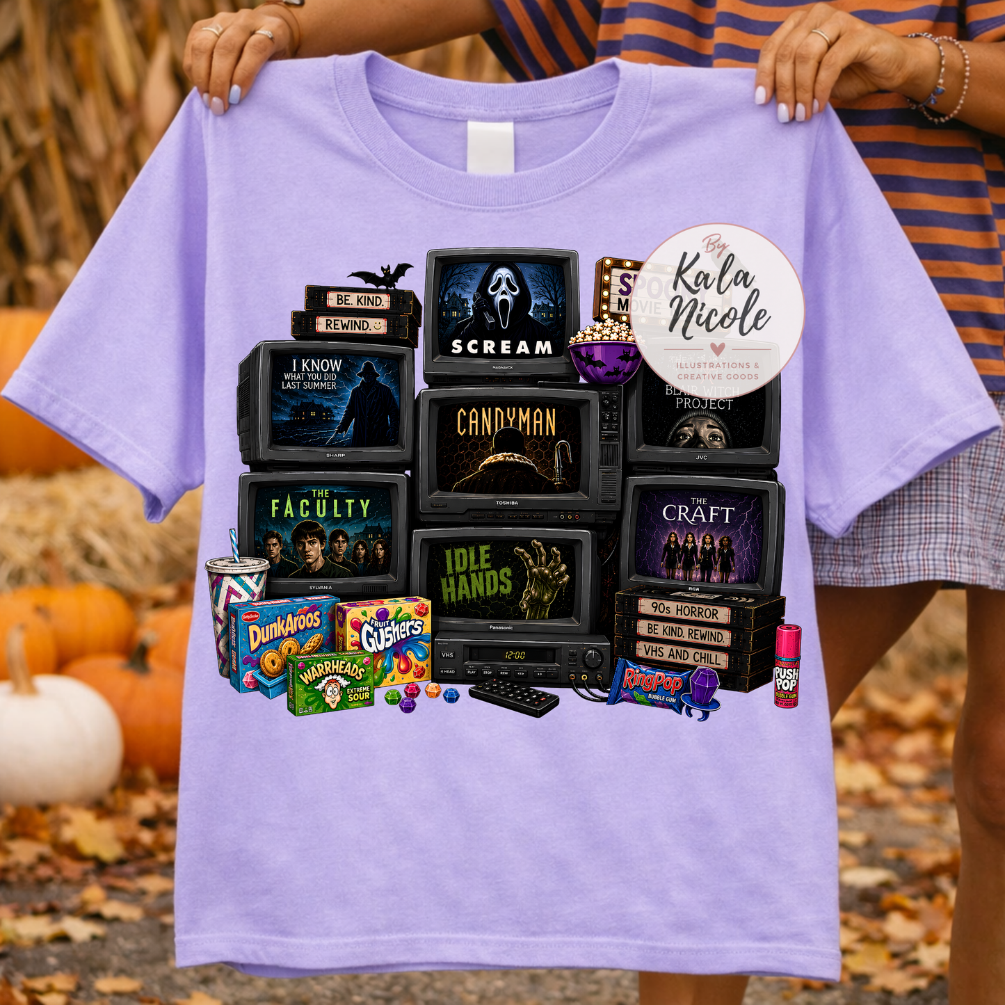 90s Spooky Movie Night PNG