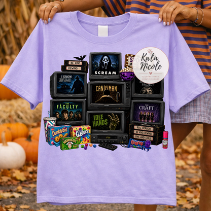 90s Spooky Movie Night PNG