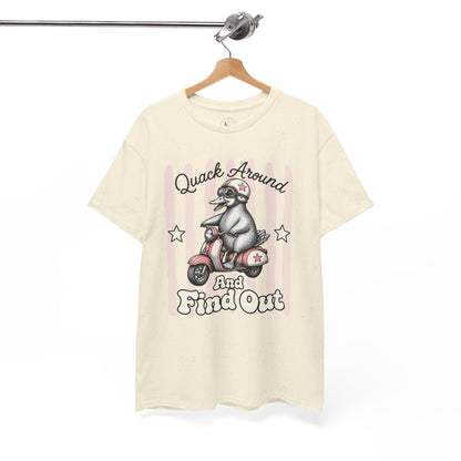 Quack Around and Find Out Retro Duck Graphic Tee
