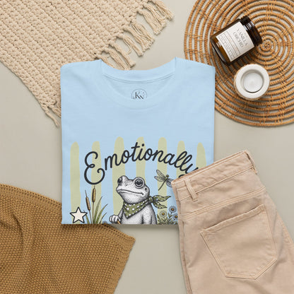 Emotionally Amphibious Retro Frog Graphic Tee