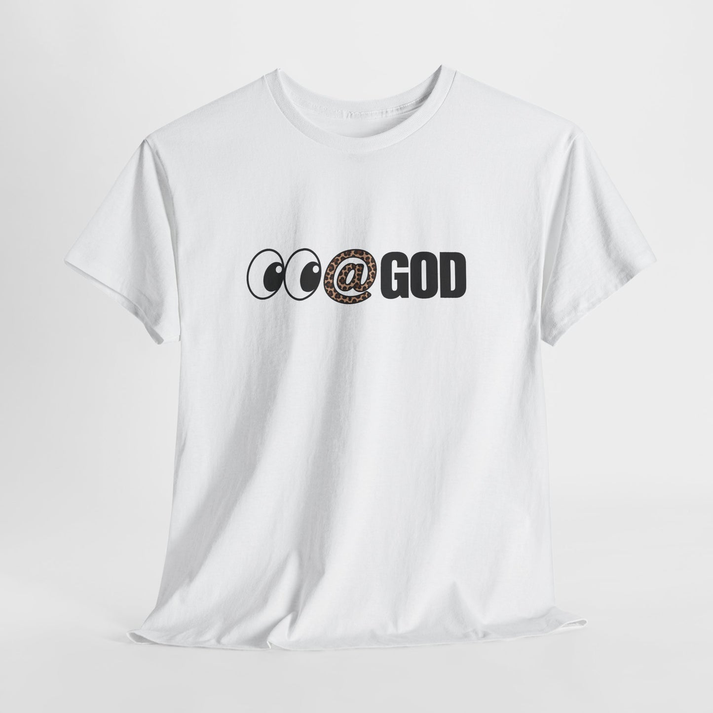 Look At God Leopard Print Graphic Tee