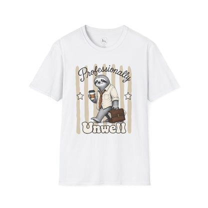 'Professionally Unwell' Sloth Graphic Tee