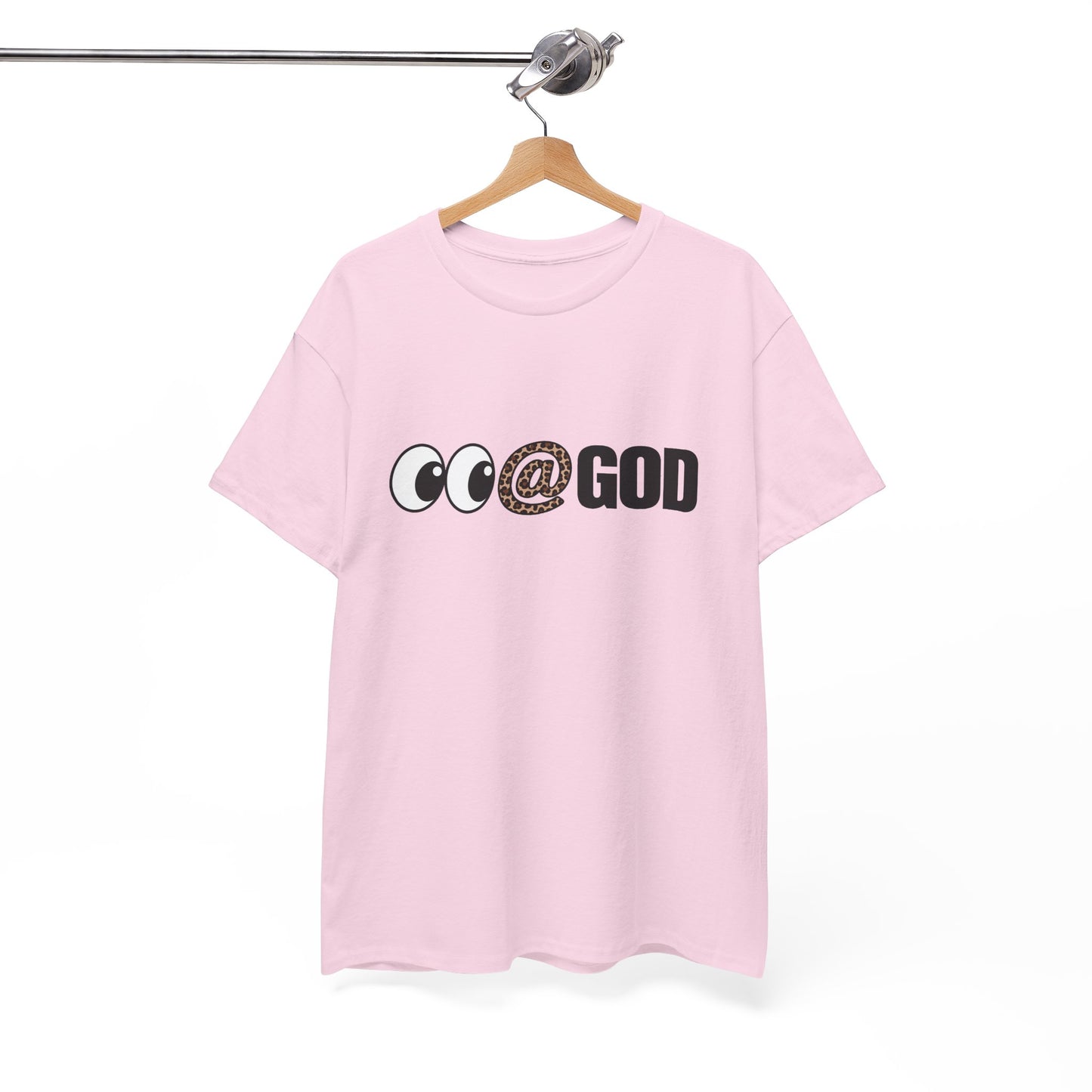 Look At God Leopard Print Graphic Tee