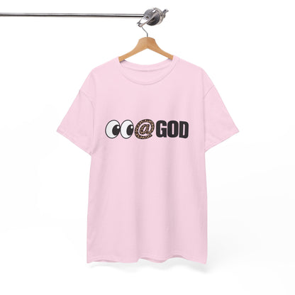 Look At God Leopard Print Graphic Tee