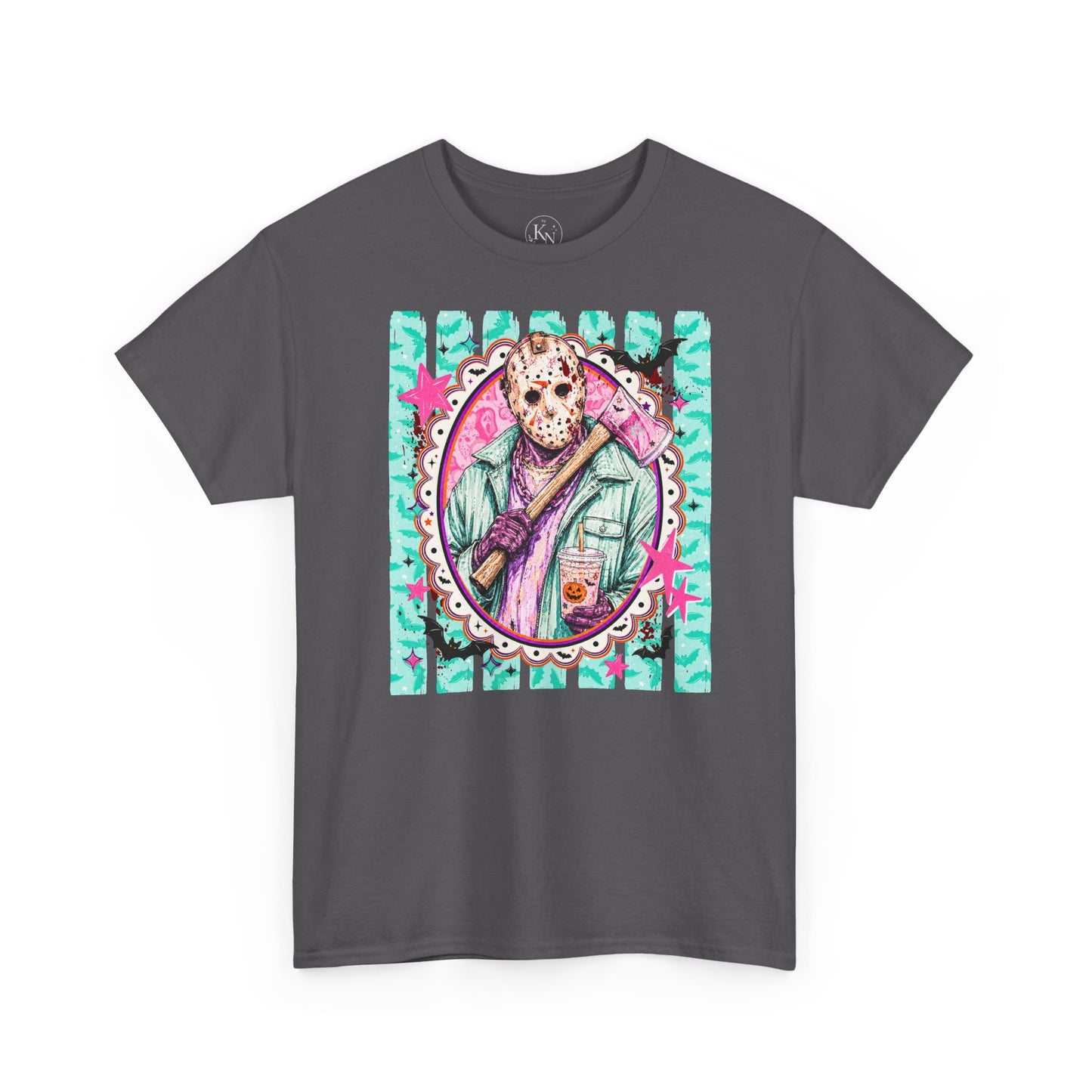 Jason Portrait Tee — Colorful Spooky Horror Shirt