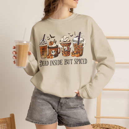 Dead Inside But Spiced Pumpkin Spice Latte Crewneck