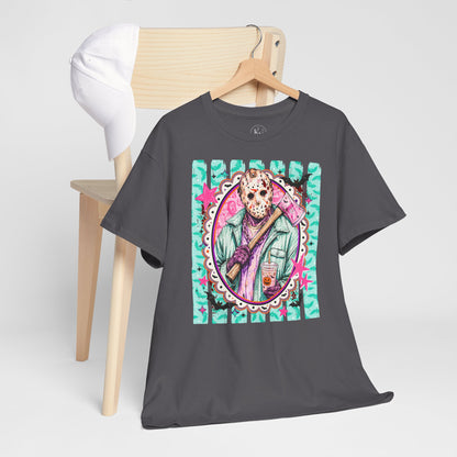 Jason Portrait Tee — Colorful Spooky Horror Shirt