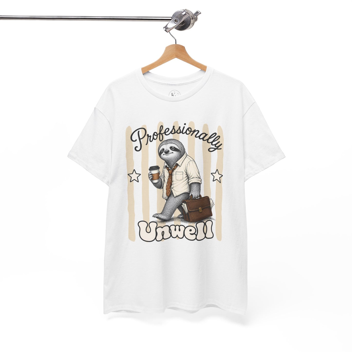 Professionally Unwell Retro Sloth Graphic Tee
