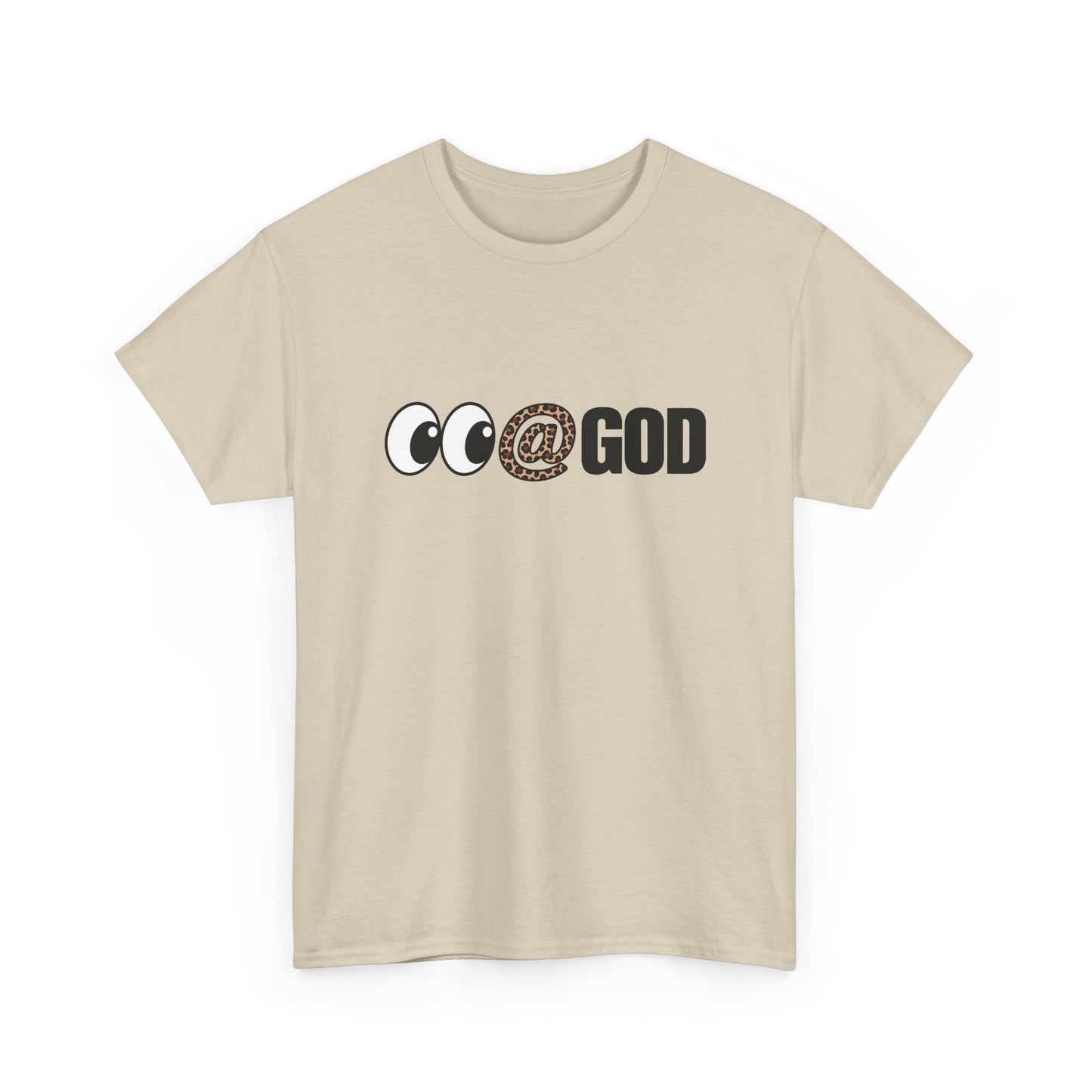 Look At God Leopard Print Graphic Tee