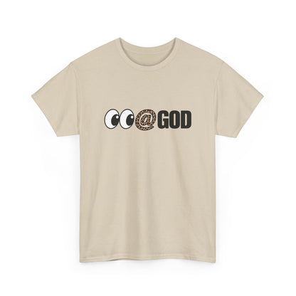 Look At God Leopard Print Graphic Tee