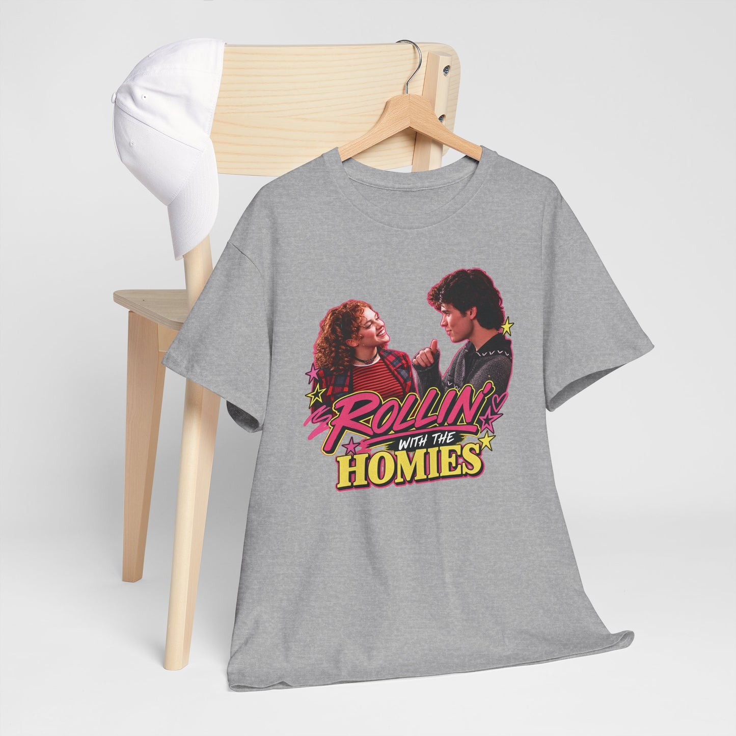 Rollin' With The Homies Tee | Retro Movie Quote Graphic Shirt