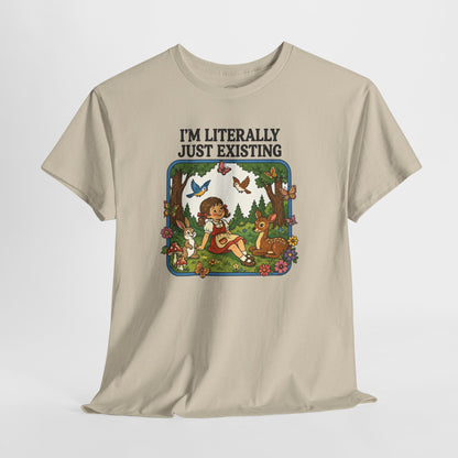 I'm Literally Just Existing Tee — Vintage Nature Graphic T-Shirt