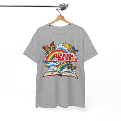 Rainbow & Butterflies Retro Book Graphic Tee