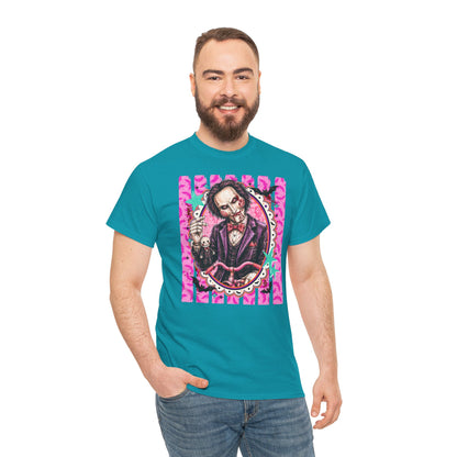 Saw Portrait Tee — Colorful Spooky Horror Shirt