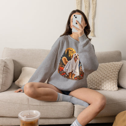 Golden Retriever Ghost Halloween Sweatshirt