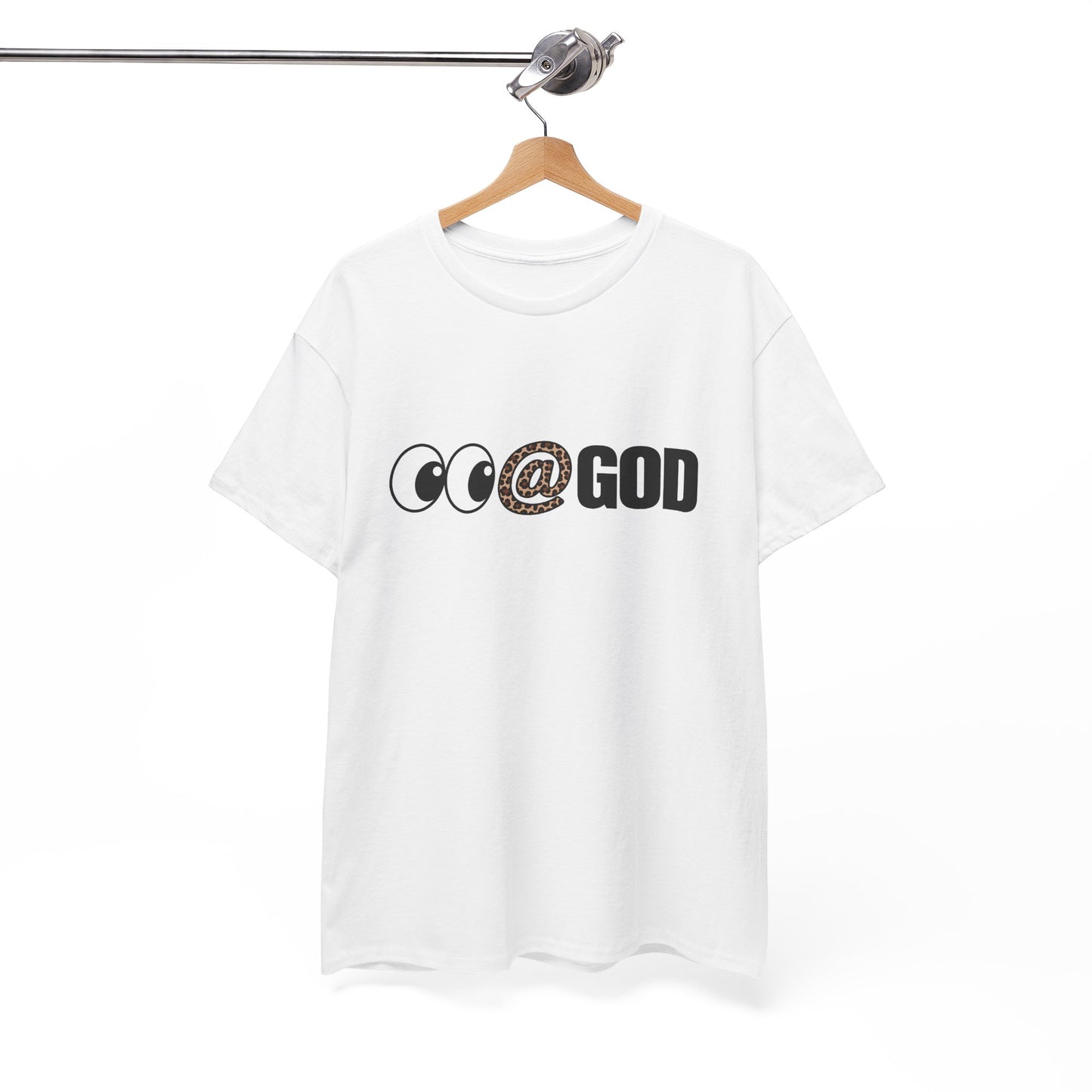 Look At God Leopard Print Graphic Tee