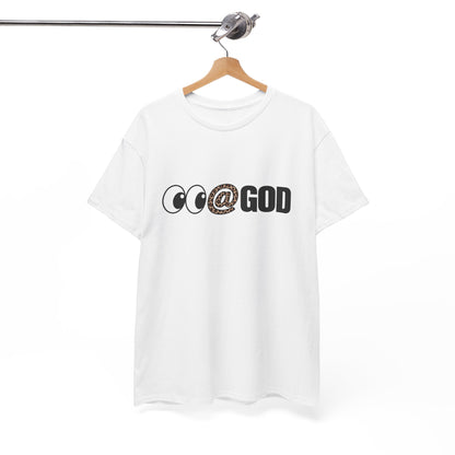 Look At God Leopard Print Graphic Tee