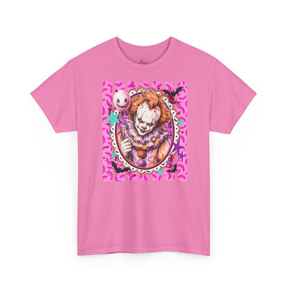 Pennywise Portrait Tee — Colorful Spooky Horror Shirt