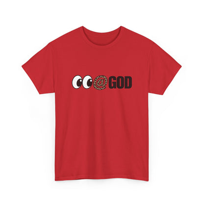 Look At God Leopard Print Graphic Tee