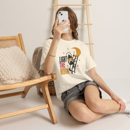 Light the Moon Pop Art Tee — Lantern Lighting the Moon Graphic Tee