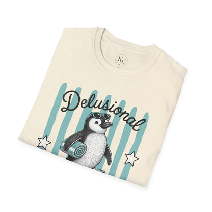'Delusional but Hopeful' Penguin Graphic Tee