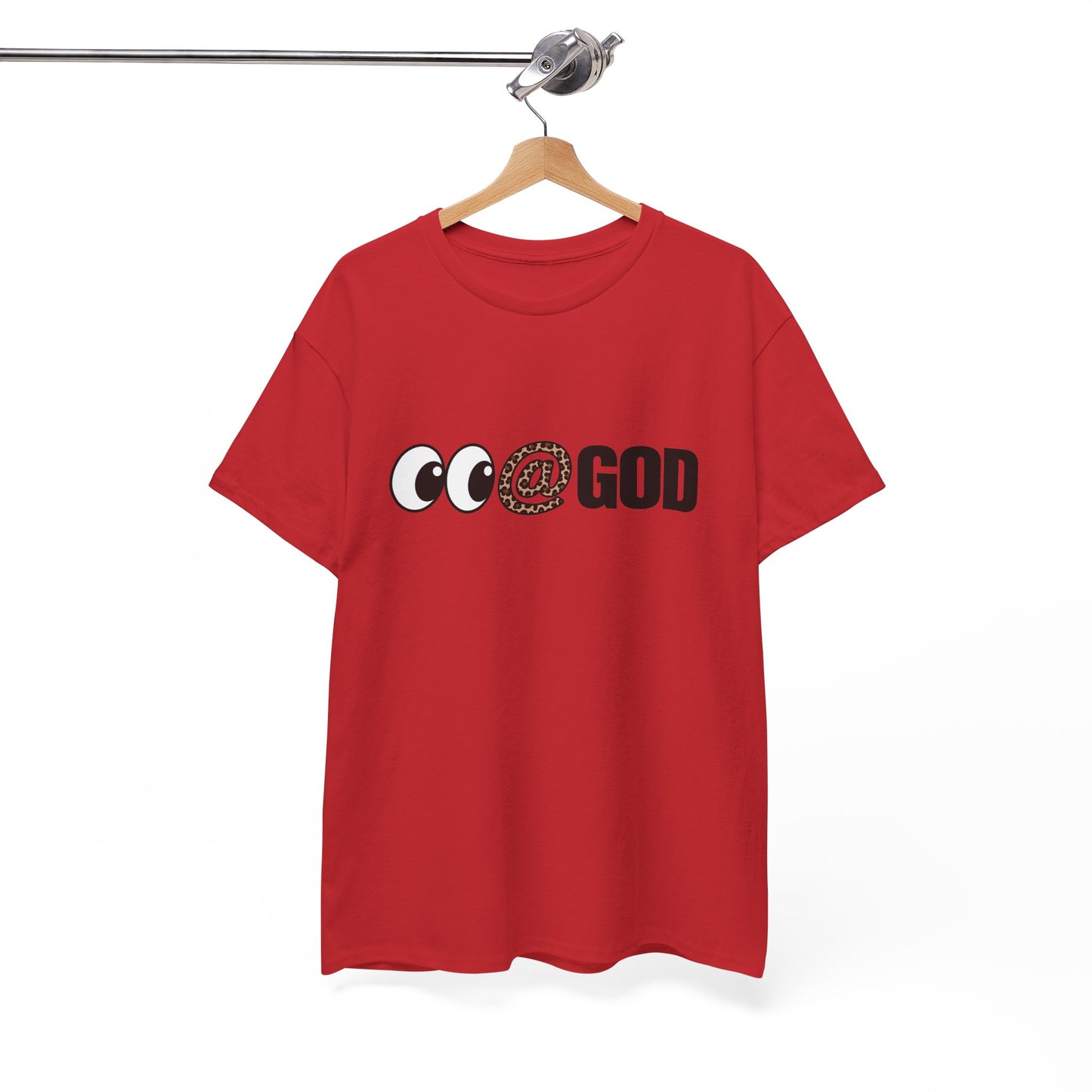 Look At God Leopard Print Graphic Tee