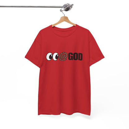 Look At God Leopard Print Graphic Tee