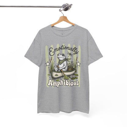 Emotionally Amphibious Retro Frog Graphic Tee