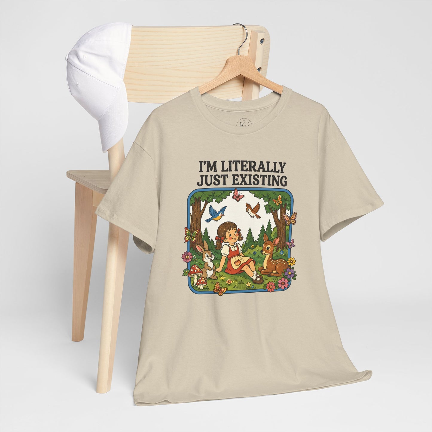 I'm Literally Just Existing Tee — Vintage Nature Graphic T-Shirt