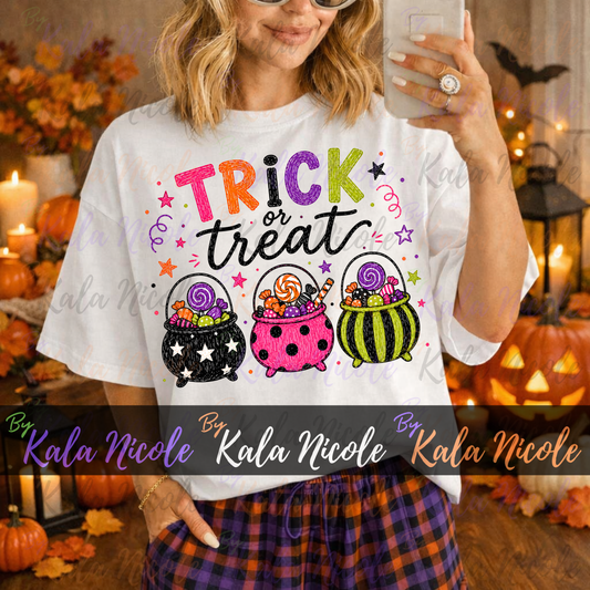Trick Or Treat Doodle PNG Bundle