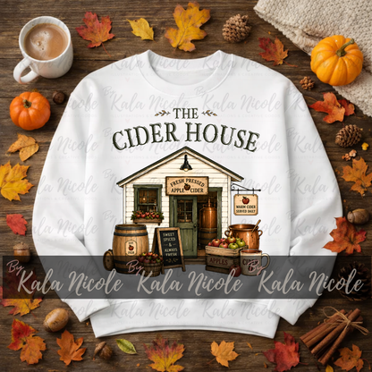 The Cider House PNG | Trendy Fall PNG | Vintage Country Fall Clipart (Digital Download)