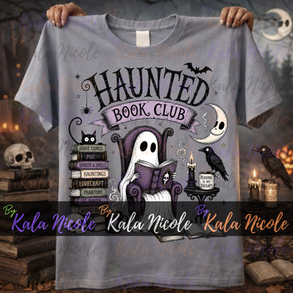 Haunted Book Club PNG | Trendy Halloween PNG | Fall PNG | Cute Ghost Clipart (Digital Download)