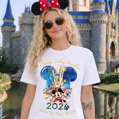 2026 Disney Family Vacation PNG | Mickey Mouse & Friends