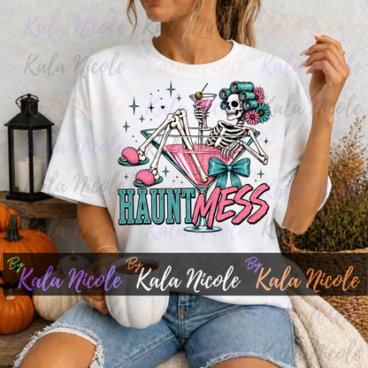 Haunt Mess PNG Bundle | Trendy Halloween PNG | Fall PNG | Cute Skeleton Clipart (Digital Download)