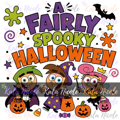 90s Cartoon A Fairly Spooky Halloween PNG