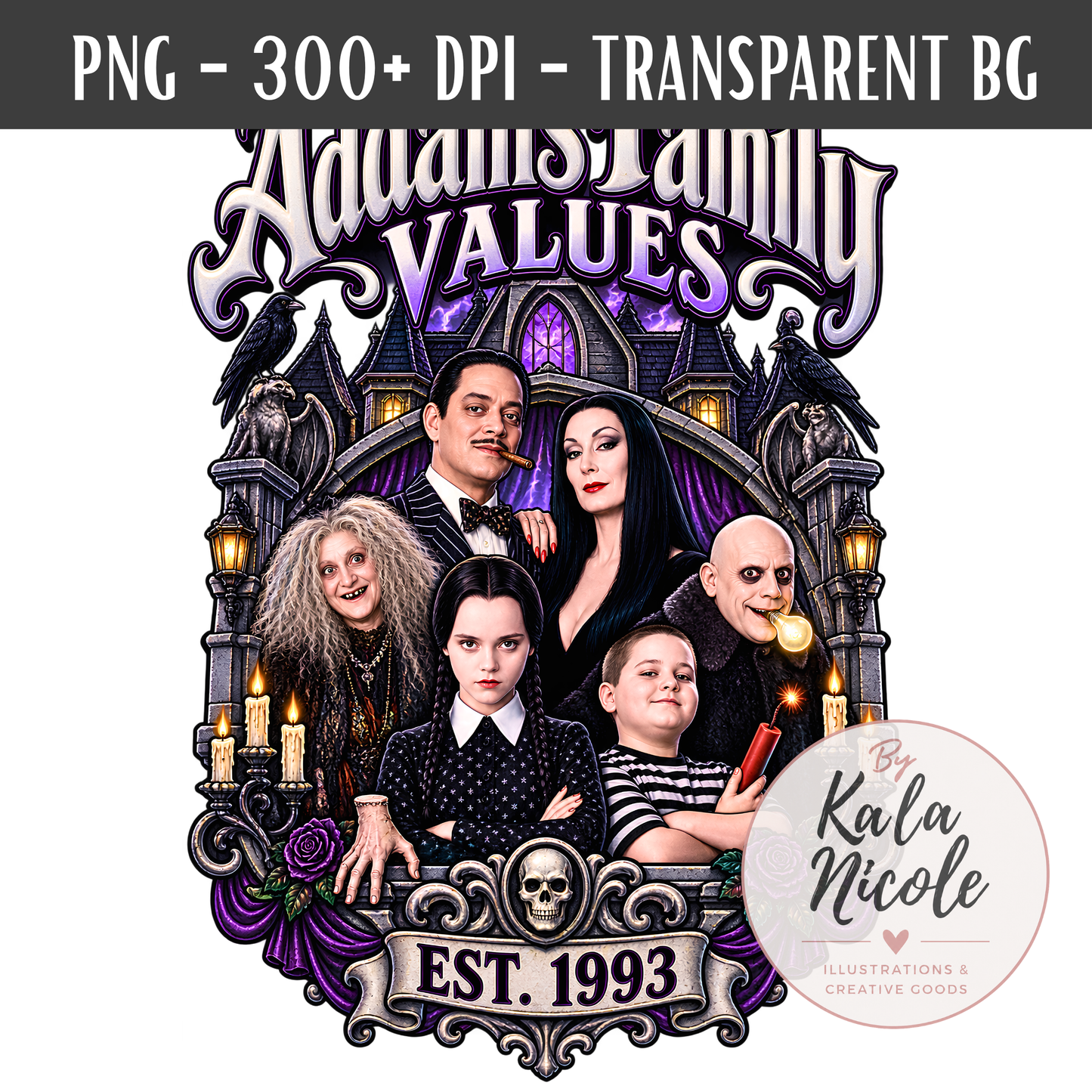 90s Movie Nostalgia PNG | Family Values