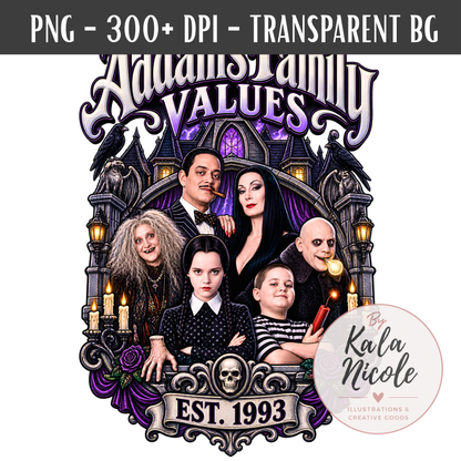 90s Spooky Movie Nostalgia PNG Bundle