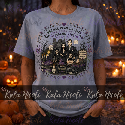 Addams Family Cross-Stitch PNG | Normal is an Illusion