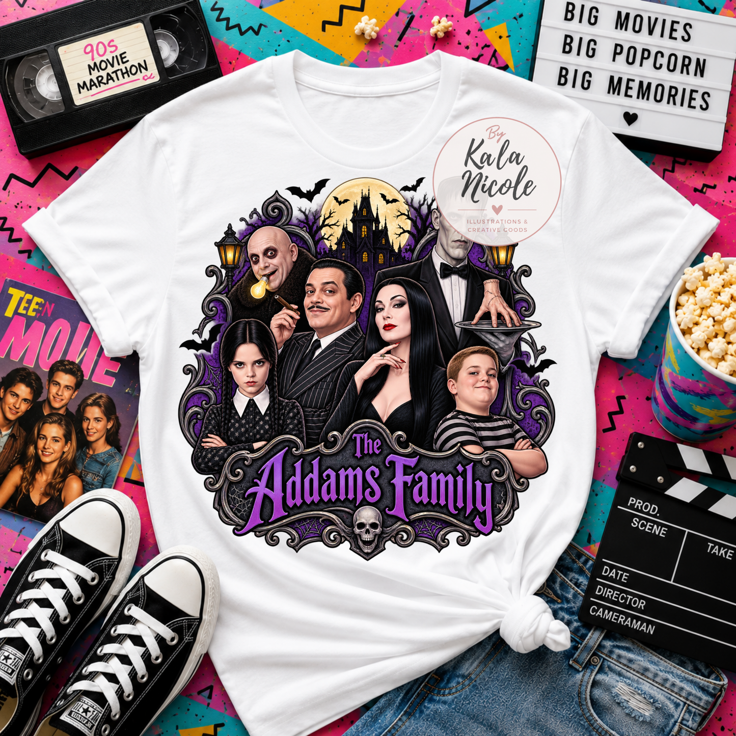 90s Movie Nostalgia PNG | Gothic Family