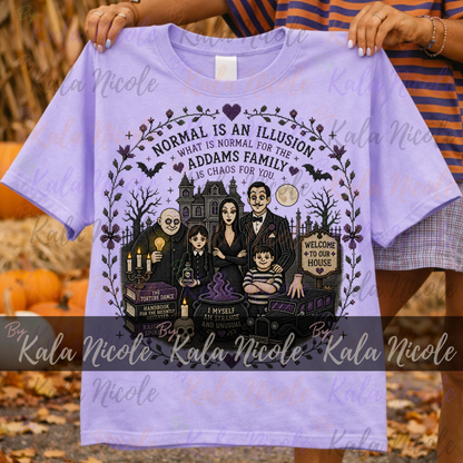 Addams Family Cross-Stitch PNG | Normal is an Illusion
