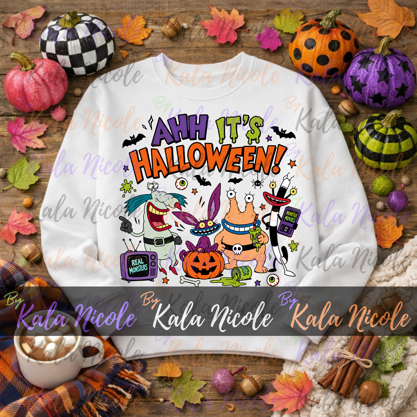90s Cartoon Ahh! It's Halloween PNG