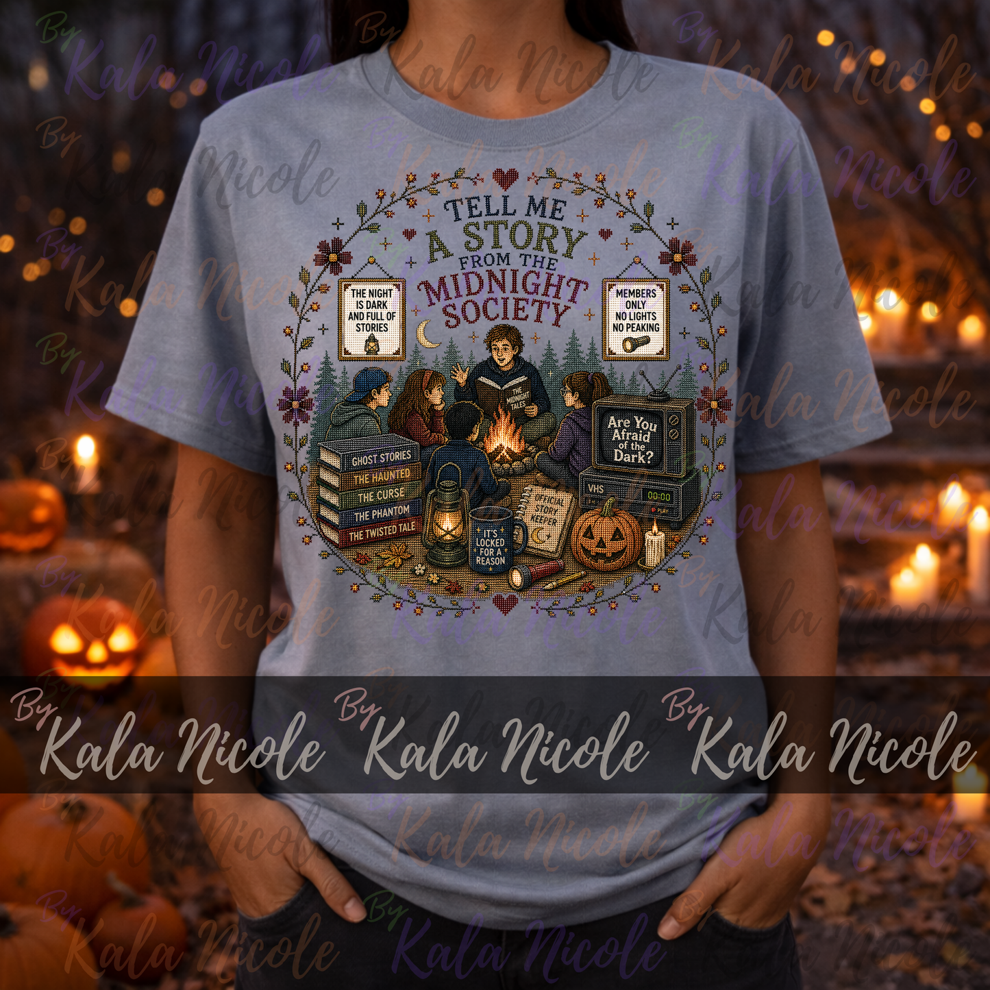 Are You Afraid of the Dark Cross-Stitch PNG | Midnight Society