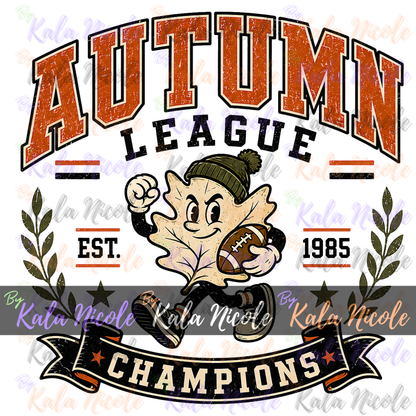 Autumn League PNG | Vintage College PNG